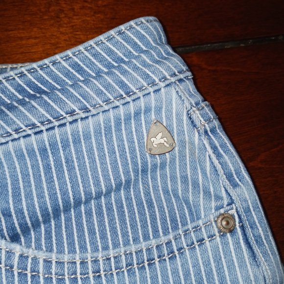 Idyllwind Women's Blue High Rise Striped Jeans - Picture 4 of 9